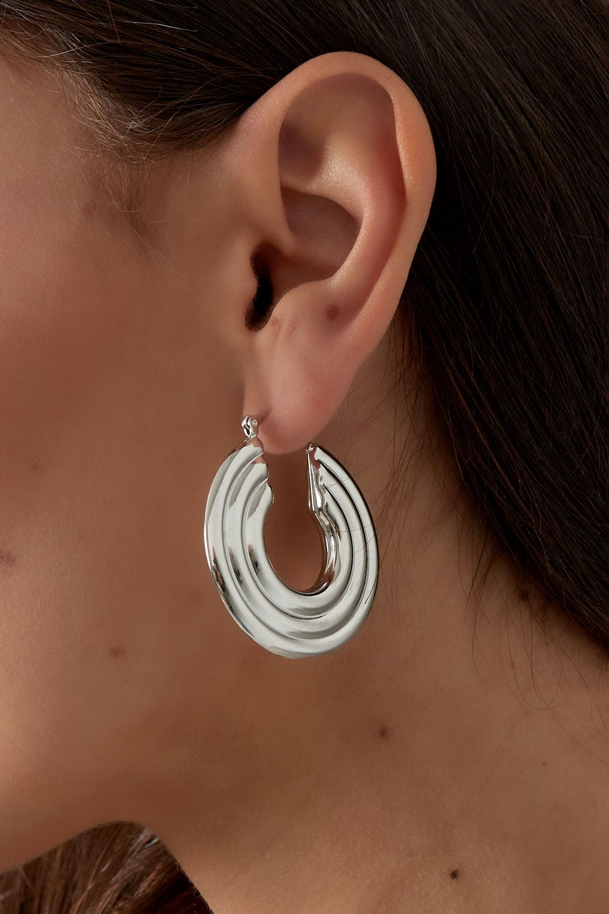 Earrings Adonia stainless steel Silver