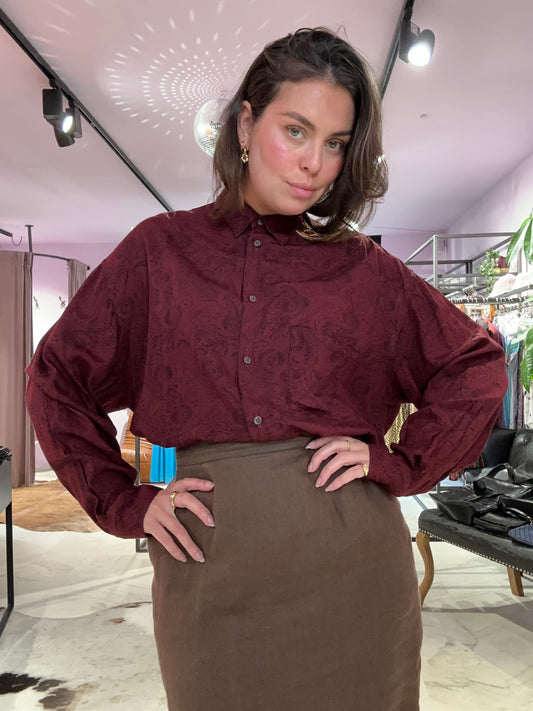 Vintage Bowey blouse size L