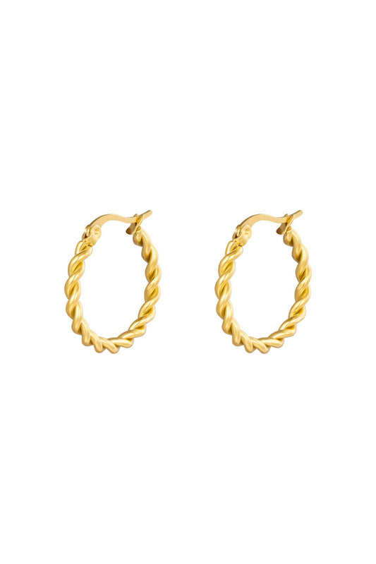 Earrings gold molly rings