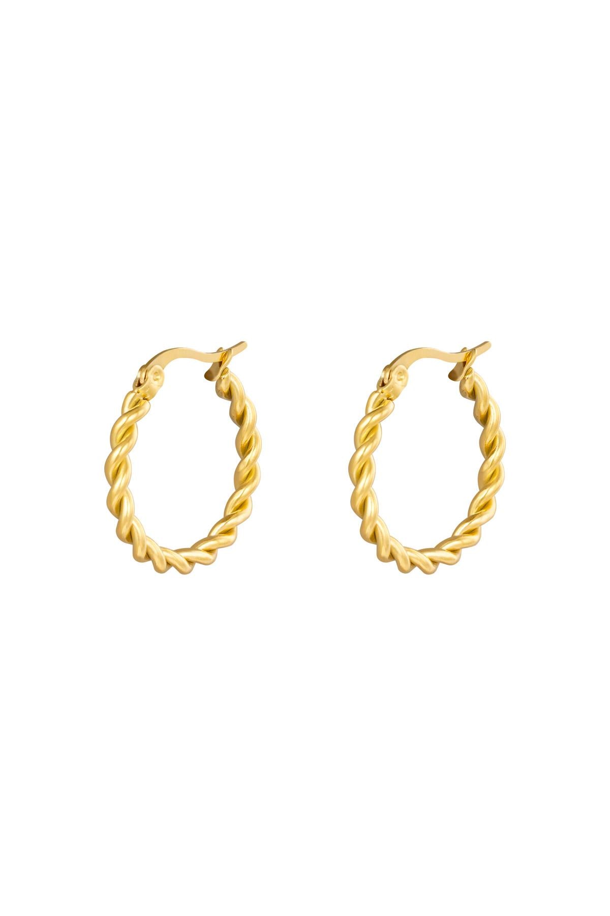 Earrings gold molly rings