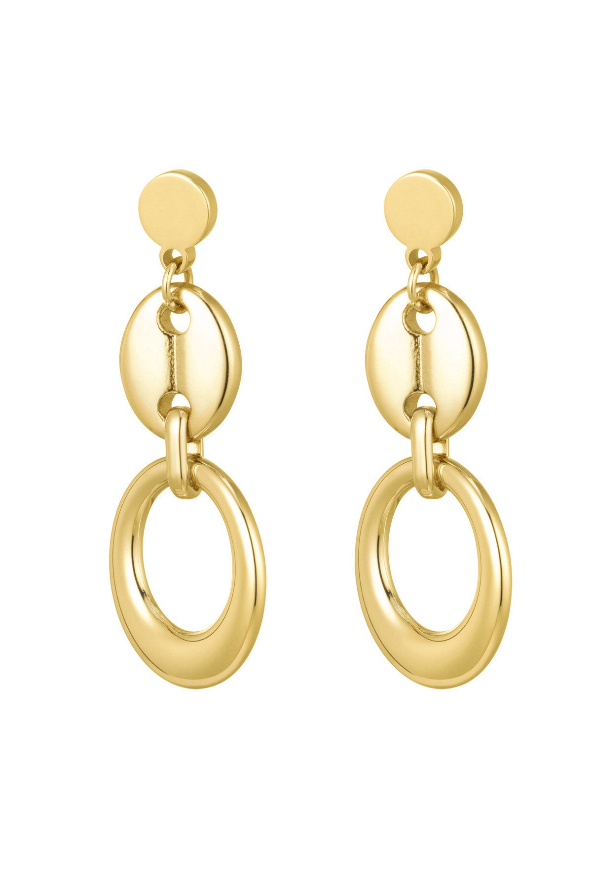 Earrings Romy stainless steel gold