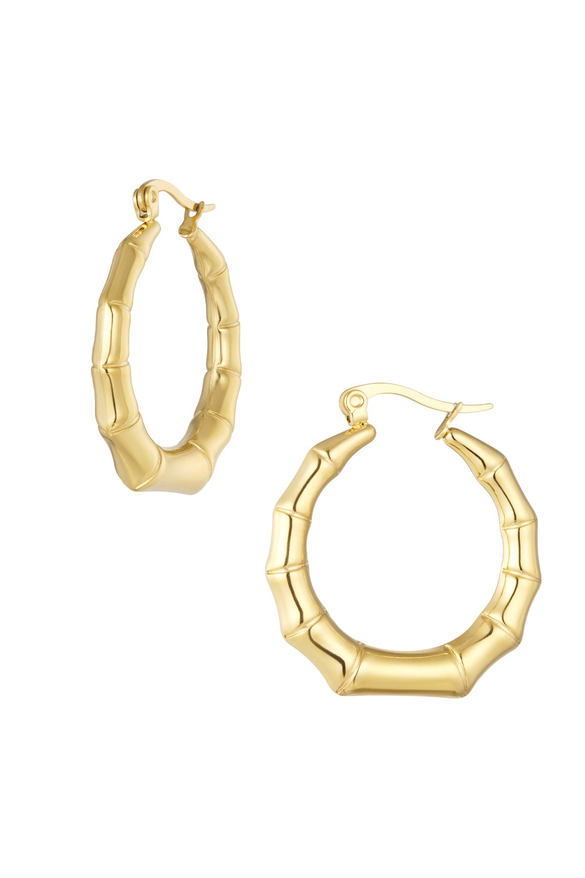 Earrings Flora stainless steel gold