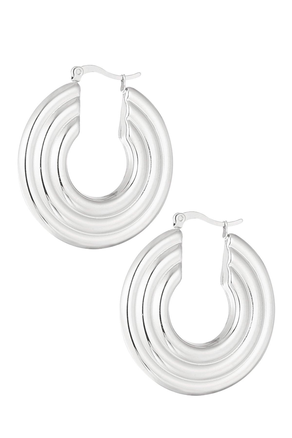 Earrings Adonia stainless steel Silver