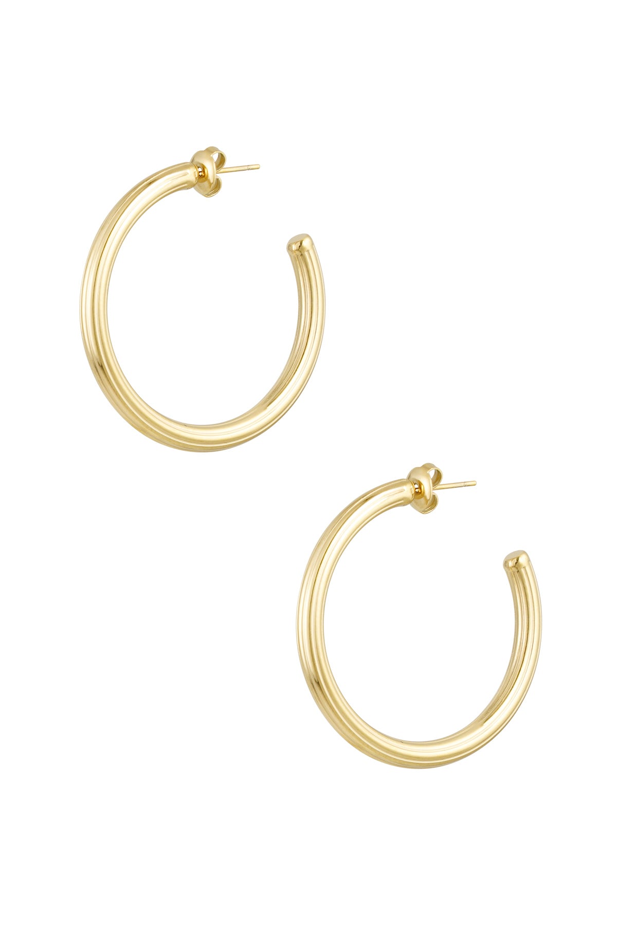 Earrings Carrie stainless steel gold big