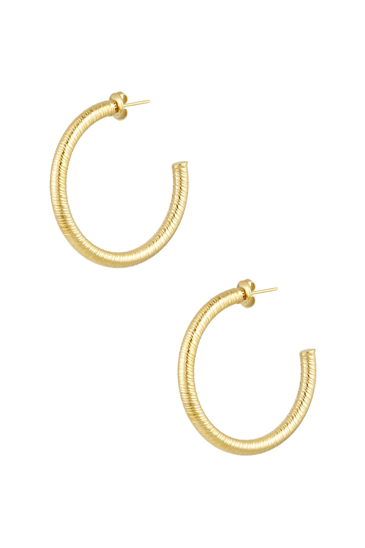 Earrings Carrie stainless steel gold medium