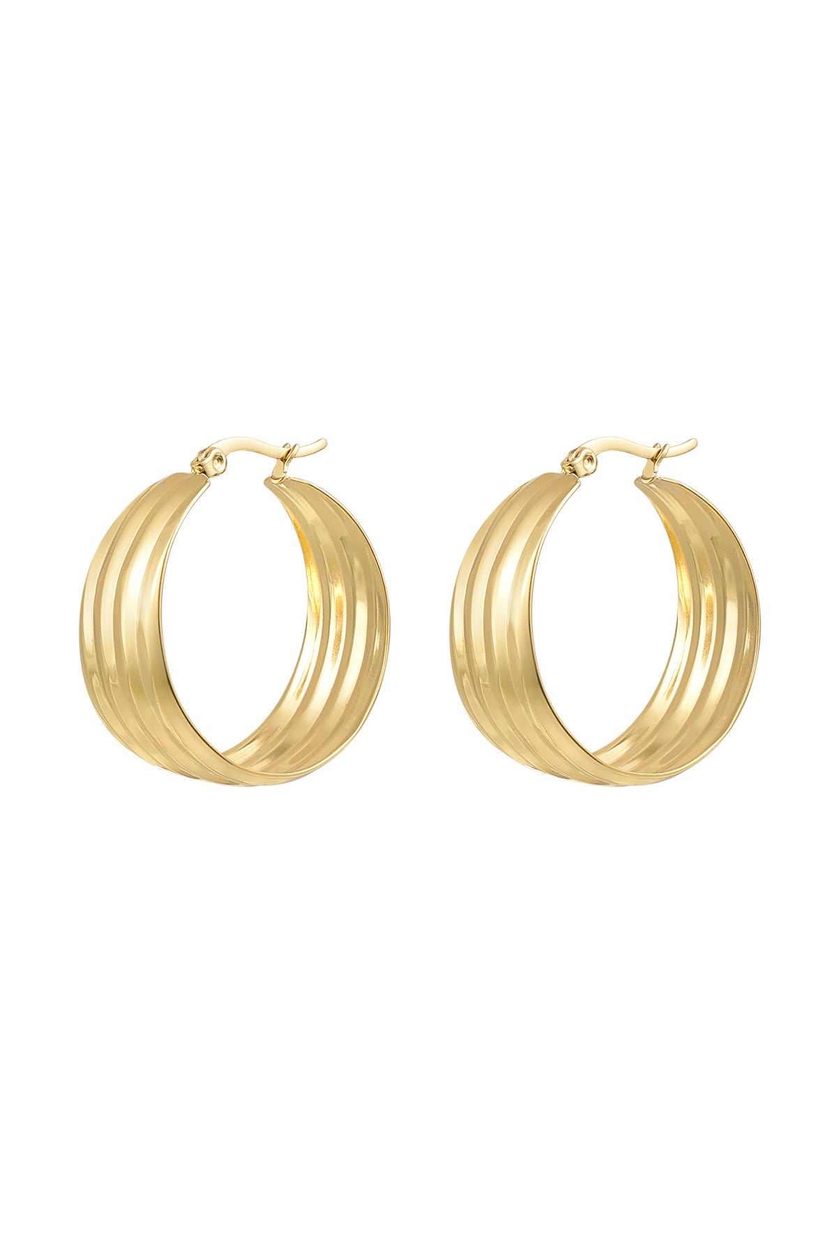 Earrings Wonder stainless steel gold