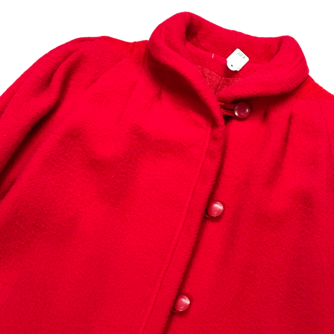 Vintage Ruby winterjas wol size S