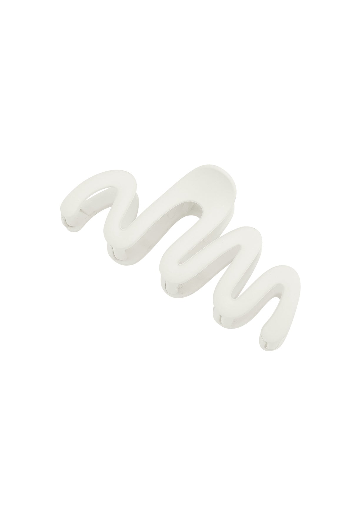 Hair clip wooly white