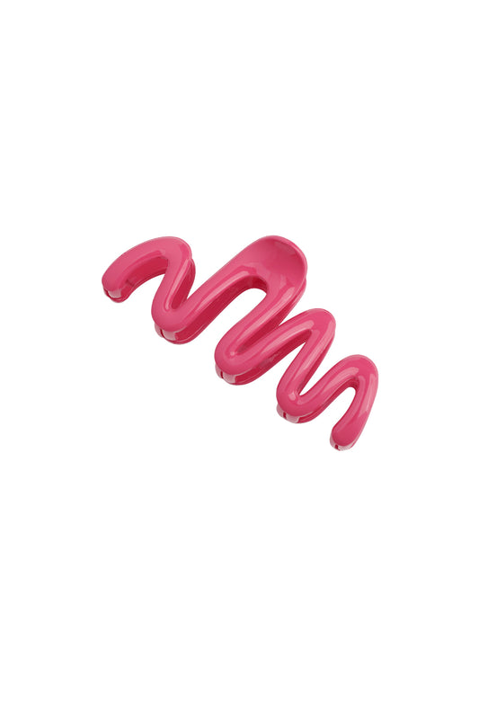 Hair clip wooly pink