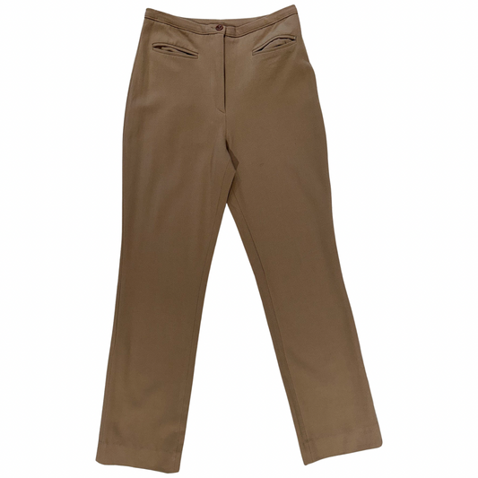 Vintage beige pantalon met kleine zakjes size M