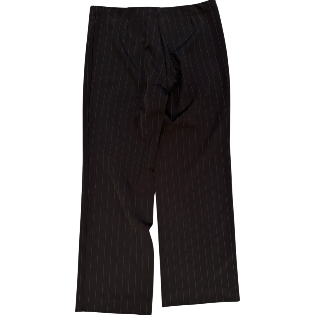 Vintage low waist pantalon donkerbruin size L