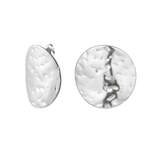 Classical earrings stainless steel silver
