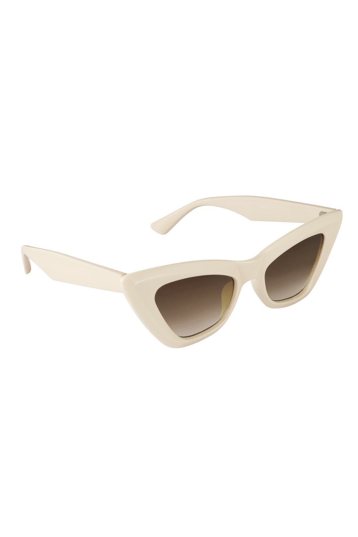 Sunglasses small cateye white