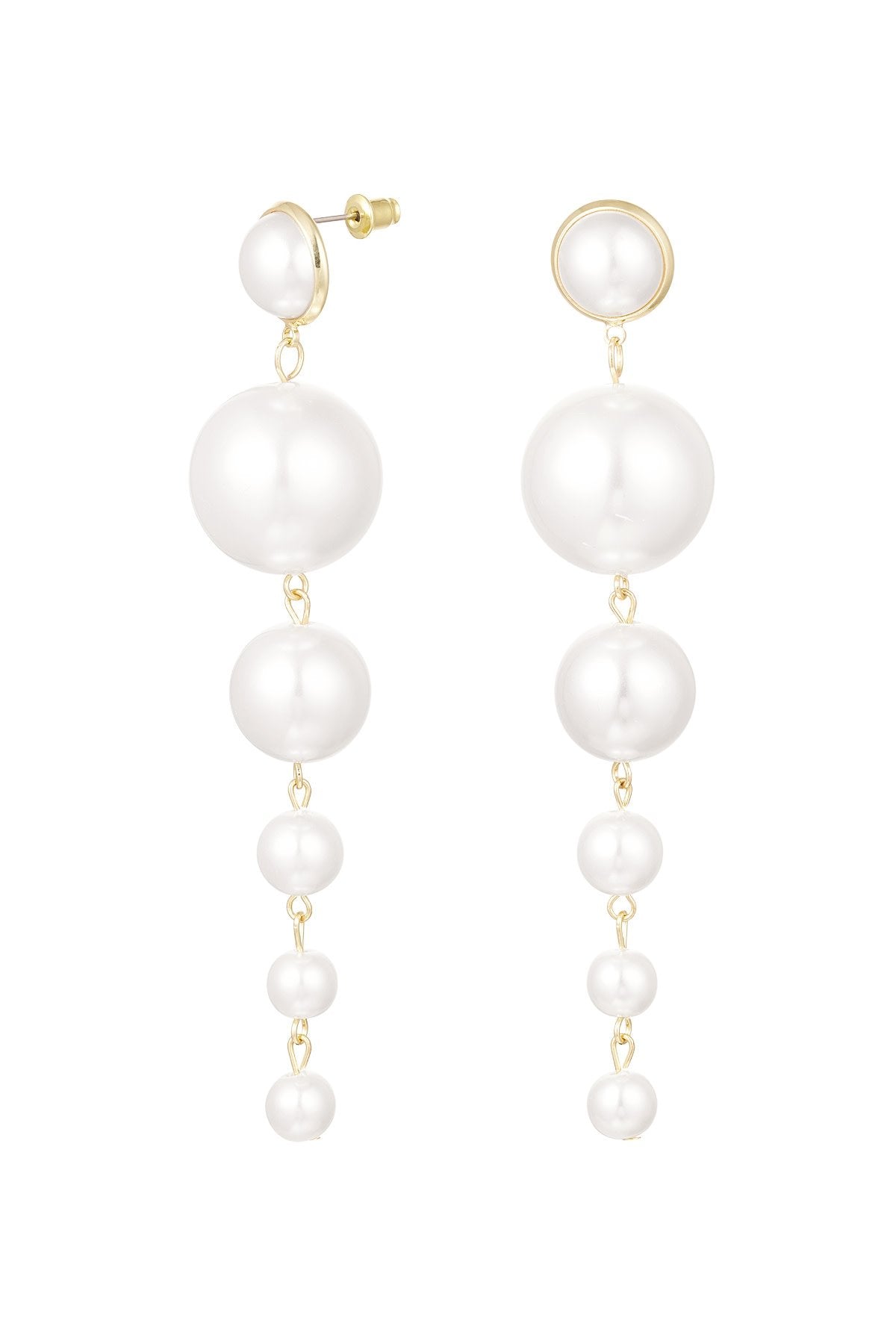 Stainless steel pearls party earrings