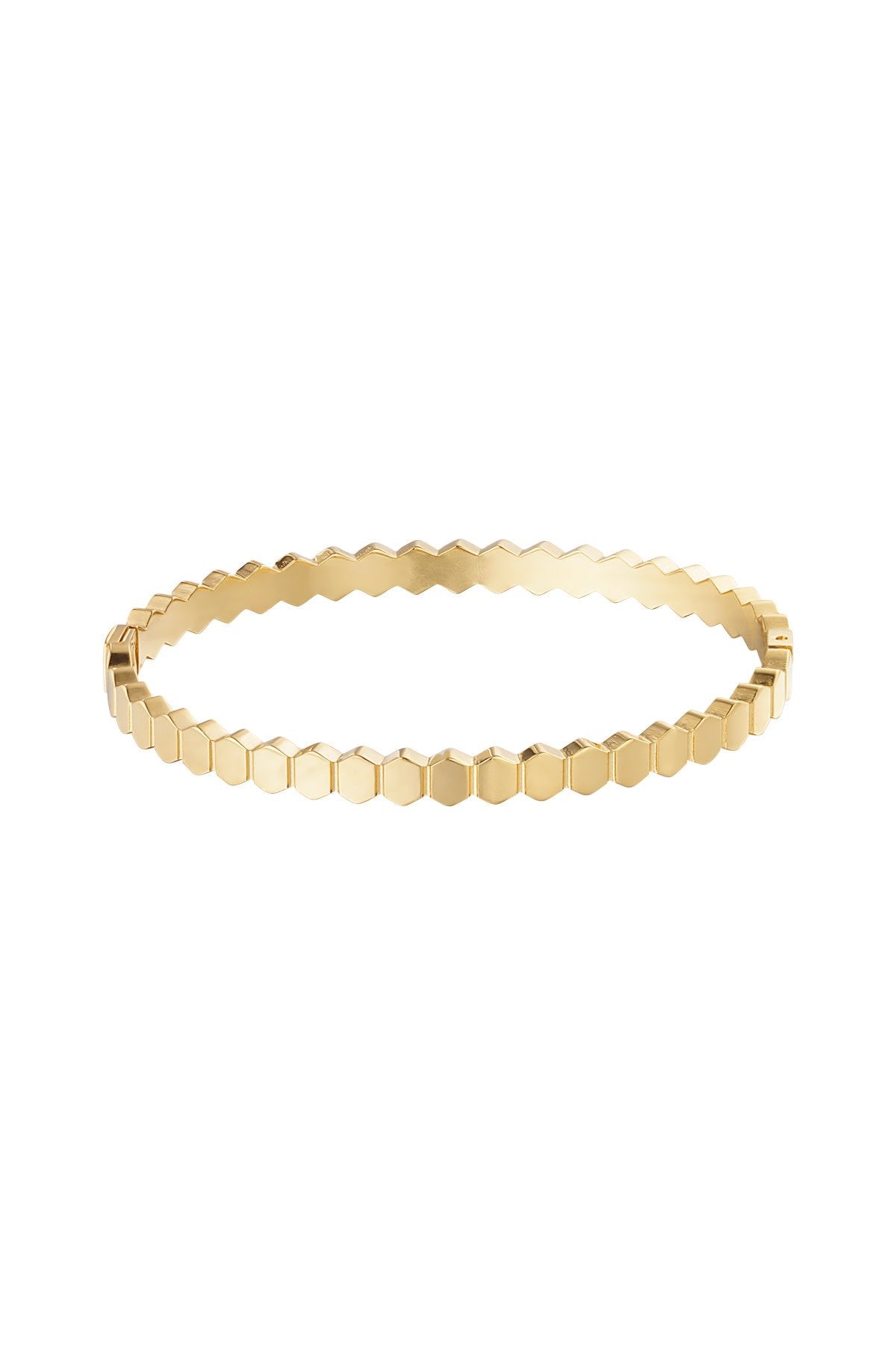 Stainless steel dotty bracelet gold
