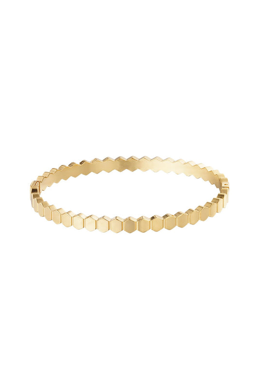 Stainless steel dotty bracelet gold