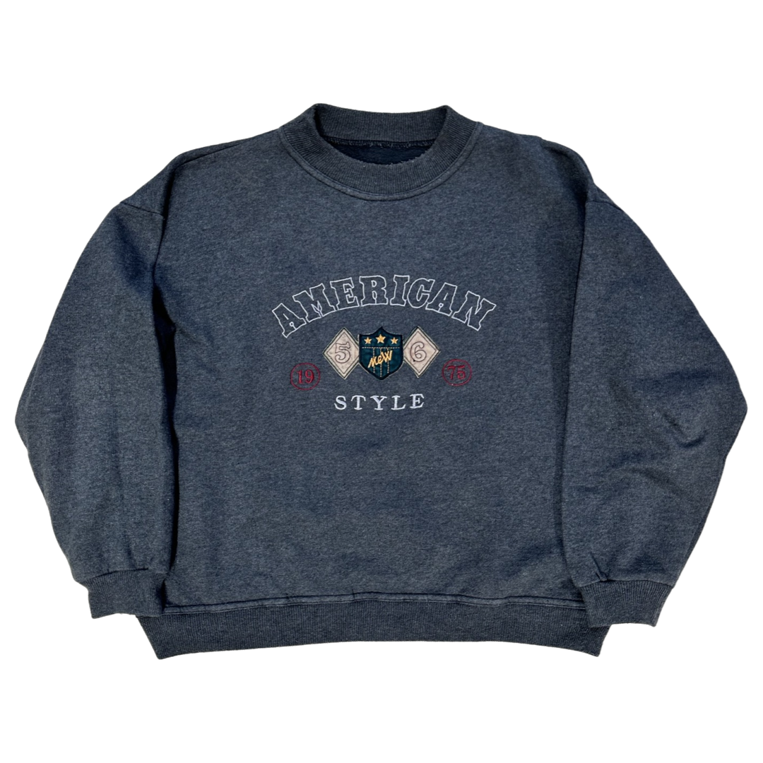 Vintage streetwear sweater grey size M