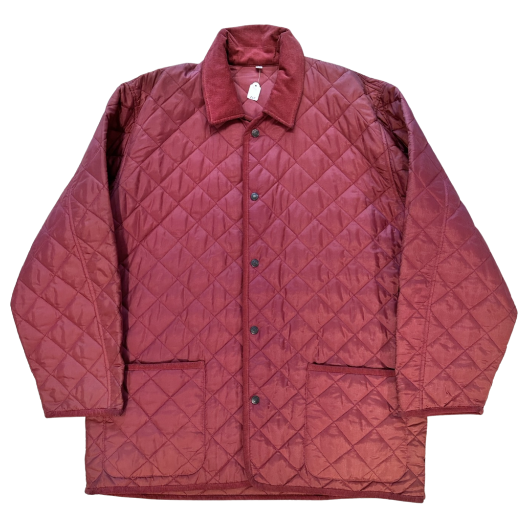Vintage gewatteerde rode jas in size XXL
