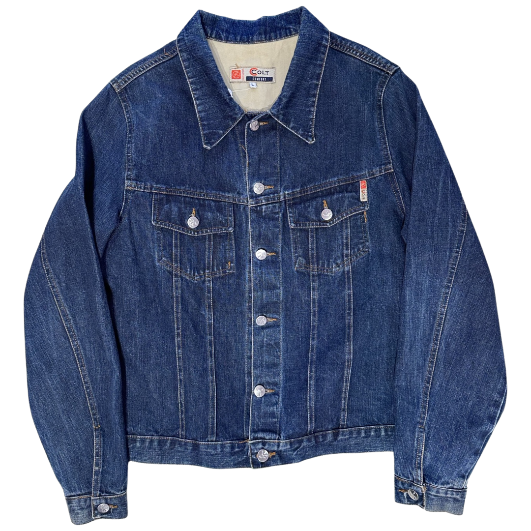 Vintage denim jacket dark blue size L