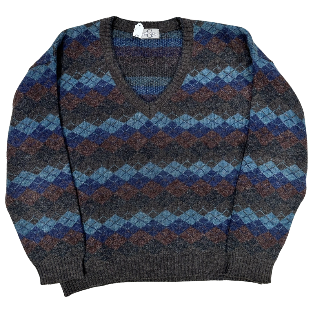Vintage sweater met ruiten size XL