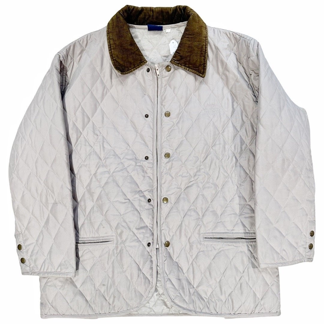 Vintage gewatteerde jas beige size M