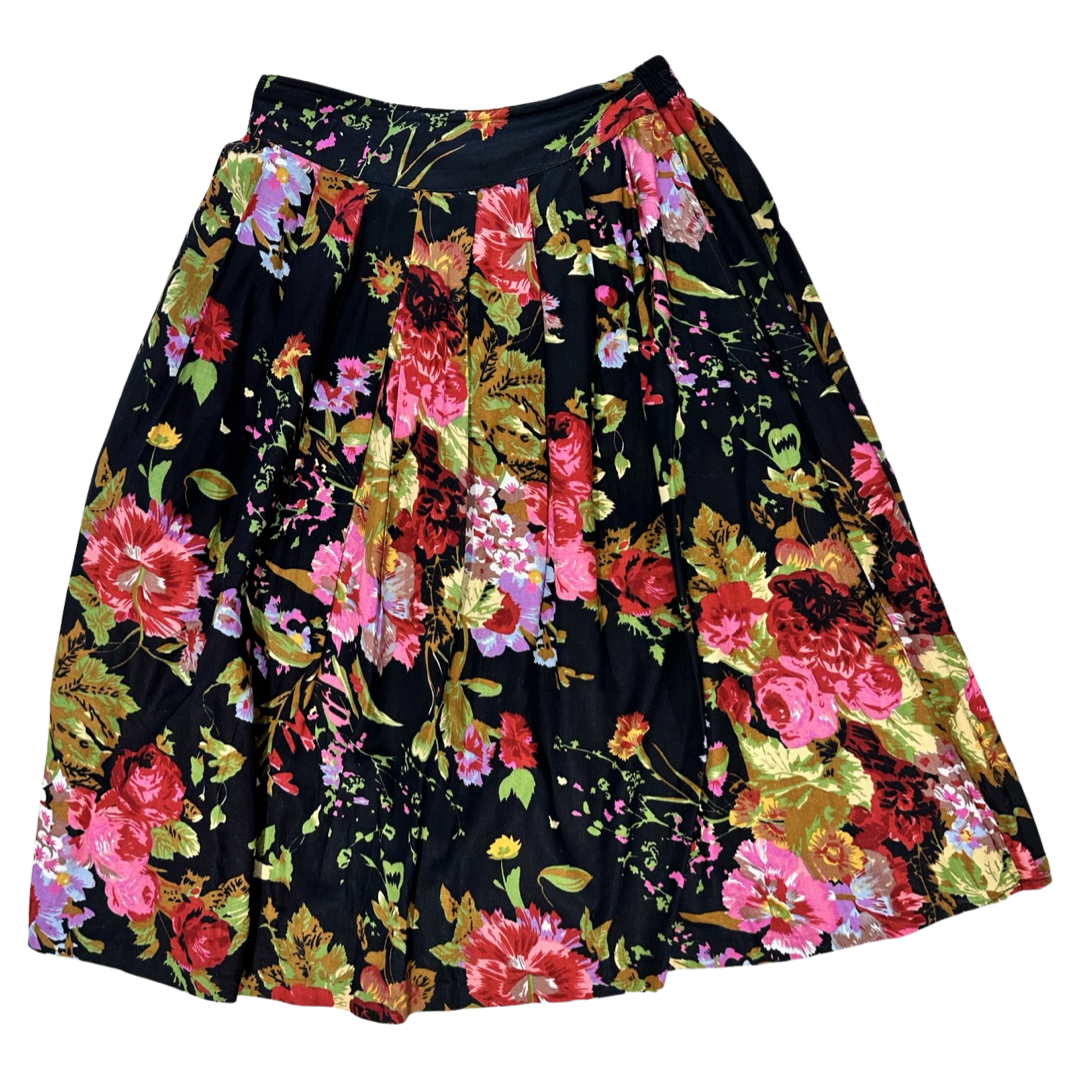 Vintage long skirt dark rose size M/L